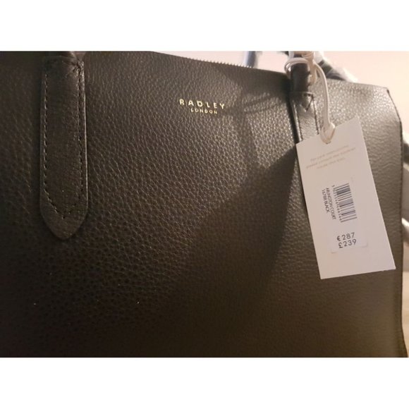 NEW LARGE Radley Arlington Court black leather satchel handbags for women - Picture 4 of 4